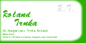 roland trnka business card